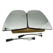 광각사이드미러 보조 방수 사각지대 필름 새로운 BMW X5 E70 X6 E71 E72 왼쪽 오른쪽 백미러 유리 가열 조, 03 LH RH 2 PCS