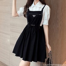 라오농 플레어 멜빵 캐주얼 레이어드 치마 원피스 스커트J18 + 청 DSdslv 여성스커트 치마