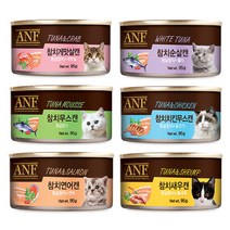 ANF 캣 에이앤에프캔(ANF CAN) 95g 고양이 습식캔-종류별, 참치게맛살, 1개