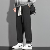 와플 팬츠 남성 플러스 벨벳 패딩 조수 캐주얼 와이드 레그 팬츠 스포츠 바지