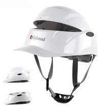 접는 안전모 턱 끈 접이식 통풍 건설 공사장 헬멧, A. 하얀색