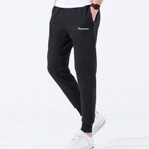 슈프림 베이직로고 트레이닝팬츠 조거팬츠_슬림핏 일자팬츠