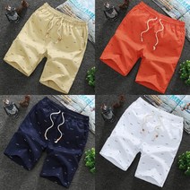 냉장고 코튼 반바지 팬츠 빅사이즈 면 슬림핏 여름 캐주얼 남자 남성