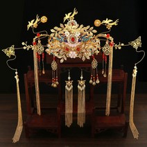 중국 전통 사극 소품 여성 액세서리 황실 왕관