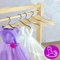 인형 목재 옷걸이 미미 쥬쥬 구체관절인형 브라이스 우드 행거 옷 정리 돌하우스 옷장, 7.5 cm (1피스)