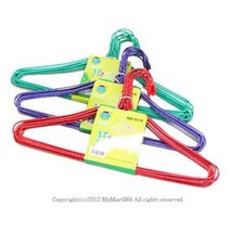 컬러 철사 옷걸이 10P 옷 바지 수건 세탁소