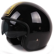 3/4 하프 헬멧 오픈페이스 AGV 덱스톤 SOL 할리 비틀 쇼에이 오토바이용품 매장 보난자, 블랙 골드