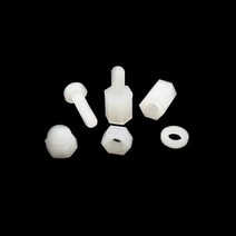 PA66 나이론 M3 서포트볼트 너트 지지대볼트 너트 PCB서포트, 지지대너트 M3x22(11개)