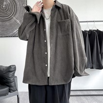 남자셔켓 남성 오버핏 셔츠 포켓 자켓 A01