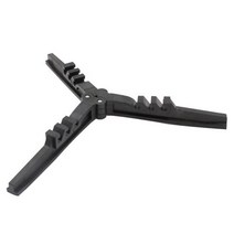 Outdoor Fixed Bracket Camping Gas Tank Stove Base Holder Prevention Shelf Bottle Stand Canister Cart, 01 Black