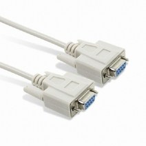 넥시 시리얼 9핀 크로스 케이블 3m(F/F)/NX383/DB9(F)타입/Rx Tx 신호를 크로스 전송/NULL MODEM/RS232