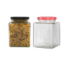 [유리병] 사각꽃차510 1개 510ml, 빨간마개