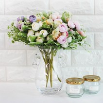 모노플라워 미니 러넌 큘러스 부쉬 1p 조화 인테리어 소품, 핑크