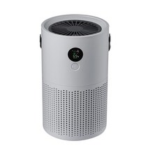 공기청정기 미니 휴대용 가정용 차량용 청정기 for xiaomi 공기 청정기 음이온 발생기 홈 모니터 디스플레이 충전식 제거제 포름알데히드 청소기, 회색 배터리 포함