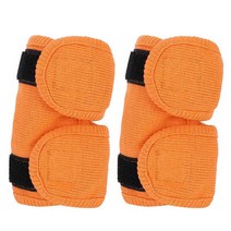 2Pcs 개 다리 중괄호 팔꿈치 보호대 무릎 패드 수술 상처 레깅스 가드 애완 동물 공동 지원 복구 슬리브 액세서리, Orange_L