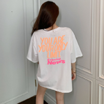 동자언니 여성용 션느니II 백로고 반팔티