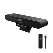 원격 자동 프레이밍 및 AI 추적 기능이 있는 RayBit 4K 웹캠 팀 줌 Webex Google 스마트 TV/PC/데스크탑/컴퓨터 통화 회의용 마이크 및 스피커가 있