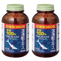 Orihiro Squalene 오리히로 심해 상어 스쿠알렌 360정(60일분) 2팩, 360정