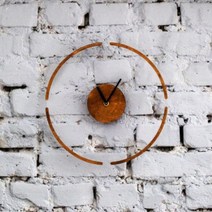 바보사랑 투명 인테리어 무소음 거실 사무실 벽걸이 벽 시계.시나몬샵, 우드