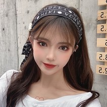 명품 선물 아이유 제니 유니크 디자인 벨벳 와이드 진주 헤어밴드 머리띠