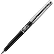 Fisher Space Pen Cap-O-Matic 스페이스 펜 우주 왕복선 각인이 있는 크롬 캡 블랙 배럴 (S294)