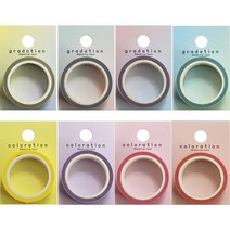 [문구조아] 예현 데코 테이프 칼라 마스킹 테이프 단색 레몬, 1개