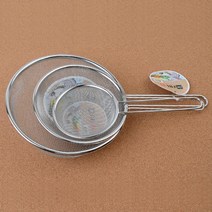 식당 건더기뜰망 손잡이달린 건데기건짐망 된장풀기망 주방용 필터 걸음망 사골국 건대기 거름망, 소, 1개