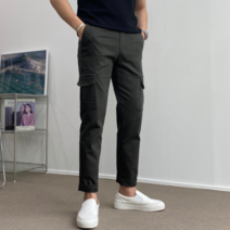 이브컴퍼니 남성용 7컬러 밴딩 카고 면 바지 (1564)