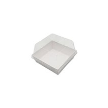 [직] 직사각 샌드위치 트레이 DRP-29 백색 박스/1000세트 (뚜껑포함 세트발송)