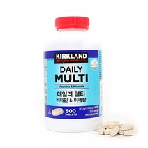 KIRKLAND SIGNATURE 커클랜드시그니춰 데일리 멀티비타민 앤 미네랄, 500개입, 1개