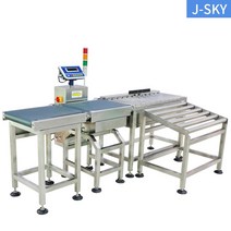 상자 자동 중량 선별기 경보등 전자 저울 분류 작업, 파워 롤러 테이블 60x60CM