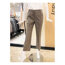 [케네스레이디(KENNETHLADY)] NC엑스코 케네스레이디 간절기 체크 일자핏 슬렉스