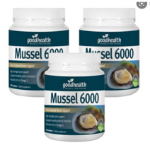 행복마트 굿헬스 푸른입홍합 GOODHEALTH MUSSEL 6000mg 300캡슐 3통 1세트, 3통 900캡슐