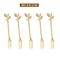 케이크보관함 케잌 접시 케이크돔 트레이 뚜껑 빵 간식 보호 보관함 쿠키, 5개의 나뭇잎과 포크