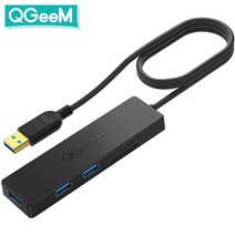 맥북허브 맥북독 아이맥 아이패드 호환 usb 멀티포트 qgeem 허브 3.0 어댑터 카드 리더 xiaomi 노트북 용 분배기 macbook pro 2015 5 pc 컴퓨터 용, 협력사, 5포트 0.8m