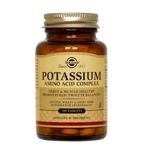 솔가 포타지움 아미노산 컴플렉스 100정 (타블렛) Solgar Potassium Amino Acid Complex (100 Tablets), 1개