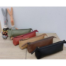소가죽 5컬러 신학기 새학기 입학 졸업 학생 선물 필통, Camell