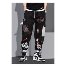 페인팅 낙서 남자 조거 팬츠 패션 스트릿 힙합 바지