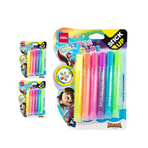 델리 반짝이풀 형광 12ml x 6종 세트 EA71301, 옐로우. 오렌지. 핑크. 퍼플. 블루. 그린, 1세트