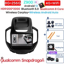 Qualcomm Snapdragon 자동차 라디오 멀티미디어 플레이어 Geely Jingang GC6 2016-2019 안드로이드 13 8, 15 8G 256G 360 2K