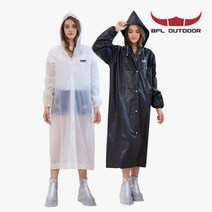 (1+1) [BFL] EVA 레인코트 고급 우비 남여공용 캠핑 차박 등산 낚시 골프 비옷 우의 스포츠 장마철 필수품, (화이트+화이트)