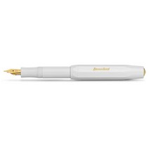 Kaweco 카웨코 클래식 스포츠 만년필 화이트 M., White_1 Count (Pack of 1)
