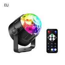사운드 활성화 회전 디스코 볼 DJ 파티 조명 3W 3 LED RGB 무대 크리스마스 웨딩, [02] 미국 플매트 카펫 러그, [01]  빛