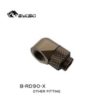 커스텀수냉 pc 쿨러 게이밍 Bykski B-RD90-X G1/4 "90 도 회전 하드 튜브 피팅 암-수 PC 물 냉각 커, 02 Blue