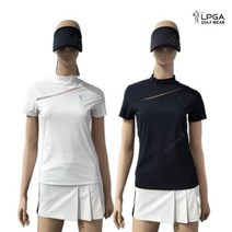 LPGA 골프웨어 여성 여름 핫픽스포인트 반팔 티셔츠 L222TS512P