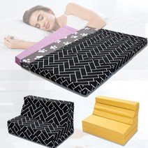 5단접이식 매트리스/침대, 5단접이식매트리스더블, 레쟈블랙