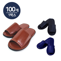 레자거실화 100개(1박스) 실내화 슬리퍼 사무실 병원 인쇄가능 분양사무실, 그린(100p)