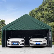 대형 주차 차고 창고 야외 강철 구조물 방수 차양, 울안 없는 5x5