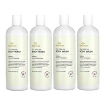 스완슨 티트리 오일 바디 워시 향료 무함유 473ml(16fl oz), 4팩, 473ml
