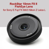 rockstar 10mm f8 ii fisheye 렌즈 for nikon z 라이카 시그마 l 광각 mf 카메라 렌즈 소니 e fuji x olympus panasonic m43